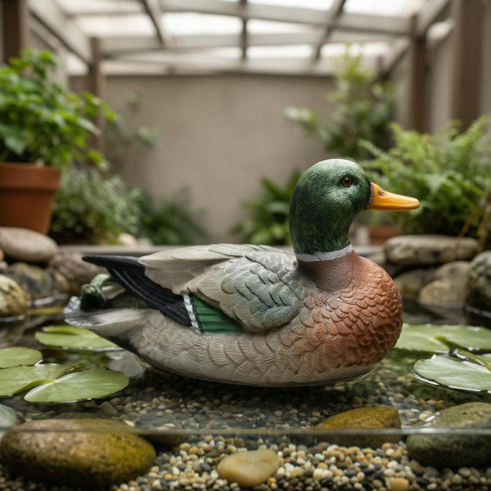 Figurka kaczki z żywicy, rzeźb – Aquarium recenzja i cena